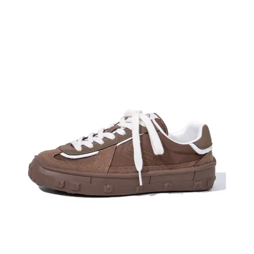 Feiyue Canvas Shoes Low Top Brown Women's