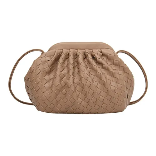 ALOENEY Вязаная ткань ПУ (полиуретан) Сумка через плечо Женская Хаки