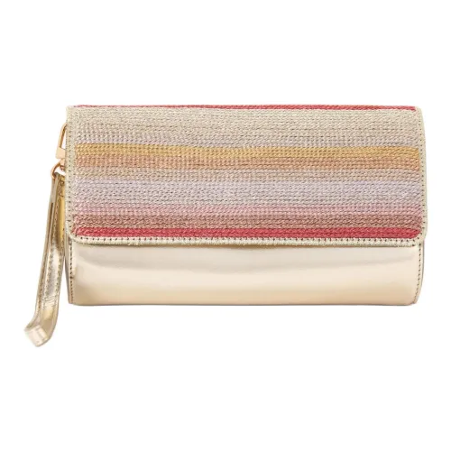 Kurt Geiger London Тканый материал Клатч Женский Золотой Многоцветный