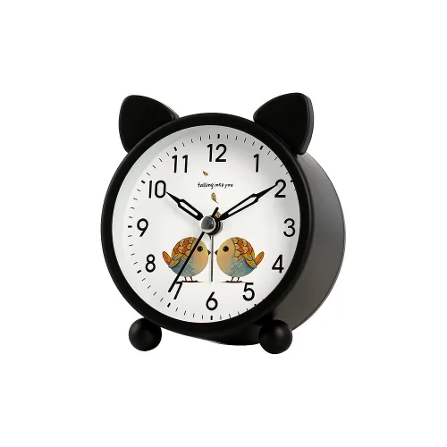 HENSE Металлический Ночной свет Будильник Унисекс