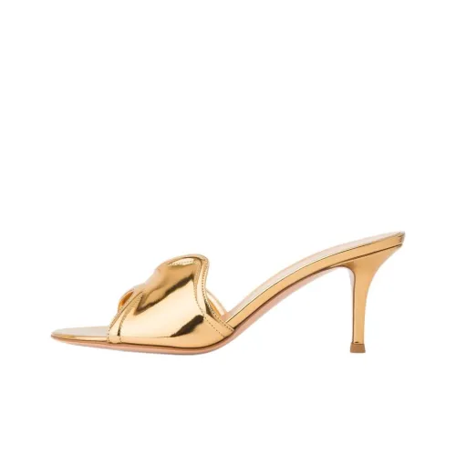 GIANVITO ROSSI Слипоны Золотые Женские