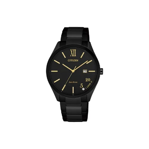 CITIZEN Светильник Кварцевый механизм Нержавеющая сталь Ремешок Часы 35 мм Женские часы Черный циферблат