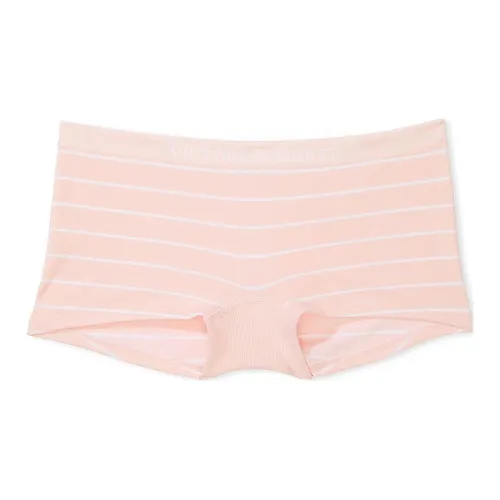 Victoria's Secret Бесшовные трусы Boyshort с кружевной отделкой розовый румянец нижнее белье женское 1 упаковка розовый