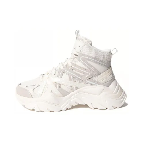 FILA ELECTROVE 2 HIGH Устойчивый к истиранию MID Топ Повседневная обувь Женская Белая