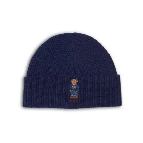 Polo Ralph Lauren Шерсть Полиэстер Шапки-бини Унисекс Морской синий