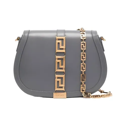 FANSIZHE Greca Goddess Коровья кожа Сумка через плечо Сумка на плечо Женская Серого цвета