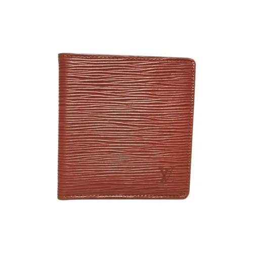 LOUIS VUITTON Empreinte Series Кожа Кошелек Унисекс Красный Коричневый