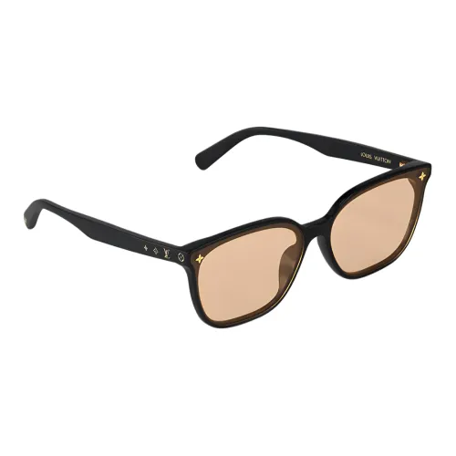 LOUIS VUITTON Ацетат Нерегулярная форма Солнцезащитные очки Унисекс Черный