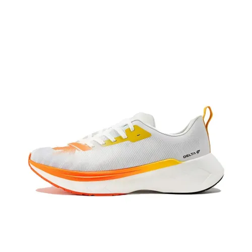 DESCENTE DELTA Collection Амортизация Износостойкие Низкие Кроссовки для Бега Унисекс Белый Оранжевый