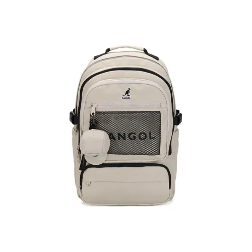 KANGOL Nylon Backpack Unisex Beige