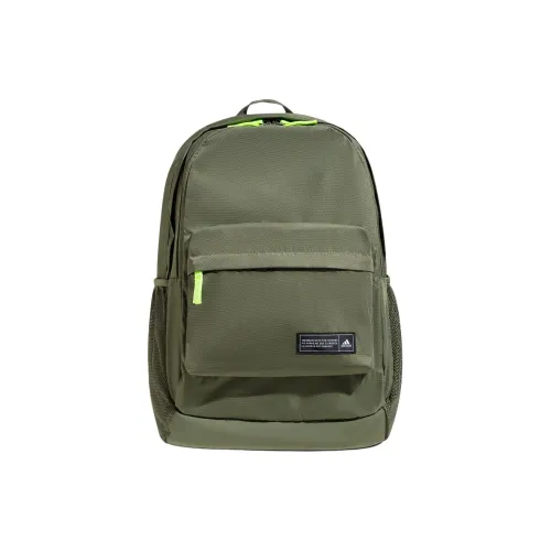 Adidas Переработанный полиэстер рюкзак стандартный унисекс слойный оливково-зеленый