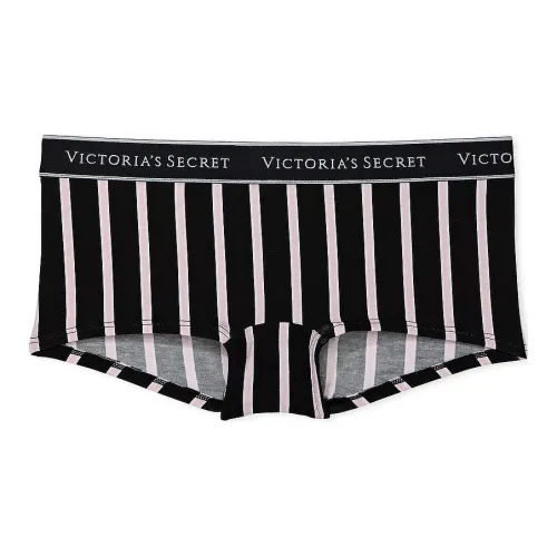 Victoria's Secret 1 упаковка Stripe/Черный Женские боксер-шорты