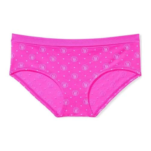 Victoria's Secret Бесшовный Hiphugger PPS Panty Нижнее белье с кружевной отделкой женское 1 упаковка розовый с принтом