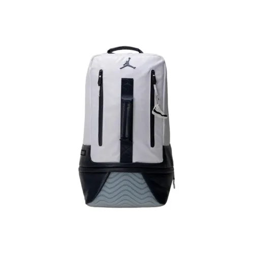Jordan Эластичный полиэстер рюкзак стандартный унисекс черный белый