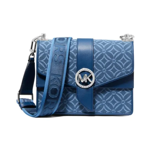 MICHAEL KORS Коровья кожа Конверт Сумка Сумка через плечо Маленькая Женская Озерный Синий