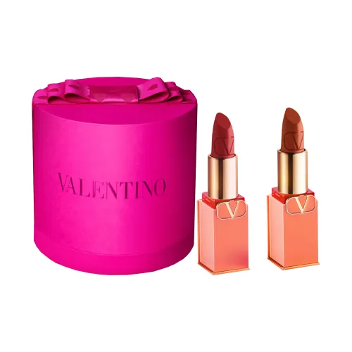 Valentino Ограниченный Теплый Солнечно-оранжевый Pink You Помады Матовый с Матовая Текстура Цвет лица 3,4Г+3,4Г