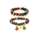 Дымя Пепельный Браслет из Лиули 1 Пара (Мужской+Женский)