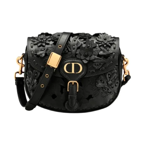 DIOR Сумка через плечо из коровьей кожи женская черная