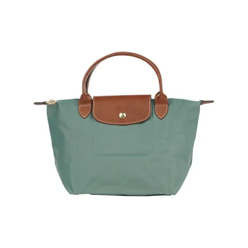 LONGCHAMP Le Pliage Холст и Кожа Сумка Маленькая Женская Cypress