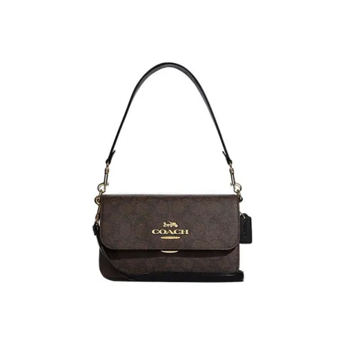 COACH Brynn Коровья кожа Сумка через плечо Сумка на плечо Женская Коричневая