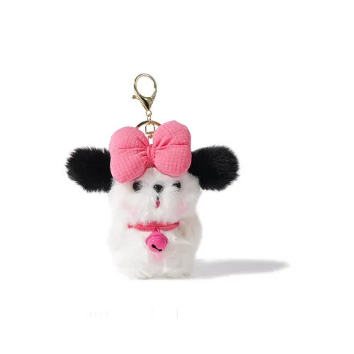 Боул Дофаминовая одежда Бант Щенок Брелок Куклы Плюшевый Подвеска