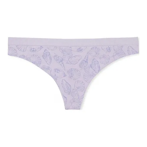 Victoria's Secret Розовый Бесшовный Стринг Panty Ps Женское нижнее белье 1 упаковка Фиолетовый