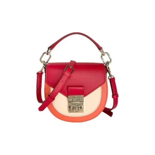 MCM Patricia Visetos Кожа Курьерская Сумка Сумка через плечо Сумка мини Женская Камень-красный