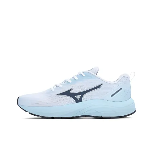 Кроссовки Mizuno для бега, низкий топ, серый, синий/железо, серый, унисекс