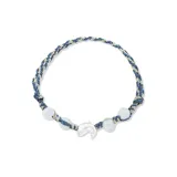 Милый браслет с дельфином - синяя нить