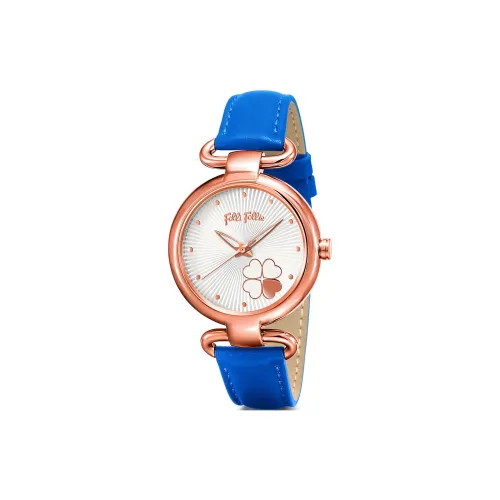 Folli Follie Women's Watch Кварцевый механизм Кожаный ремешок 32 мм Белый циферблат