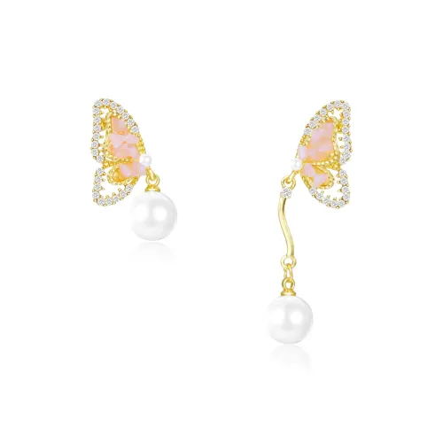 Anxious Сплав Серьги-гвоздики Женские Золото