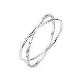 Двойное кольцо Clover браслет (черный)