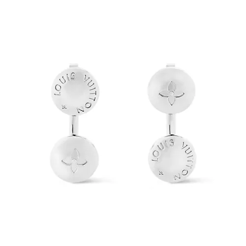 LOUIS VUITTON Серьги из металла унисекс серебряный