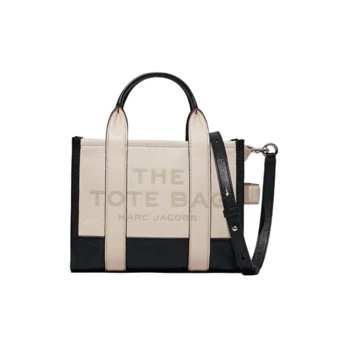 MARC JACOBS GRAIN LEATHER Сумка-тоут Сумка для покупок Сумка через плечо Сумка мини Женская Черная и Белая