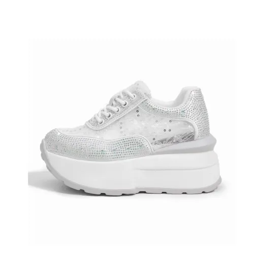 Milan Love Song Устойчивый к истиранию Дышащий Легкий Увеличивающий высоту Низкий Топ Casual Женский