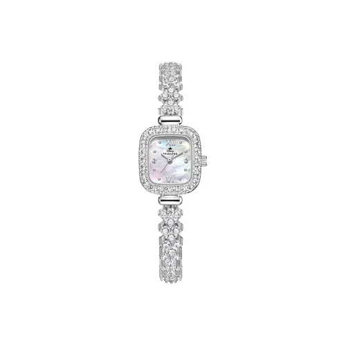 Disney Princess Кварцевый механизм Женские часы Жемчужная раковина Циферблат Цвет