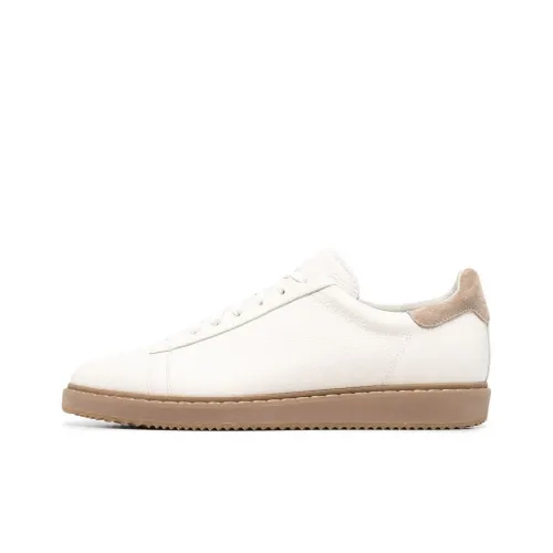 BRUNELLO CUCINELLI Низкий топ Стильный Скейтбординг Мужской Белый