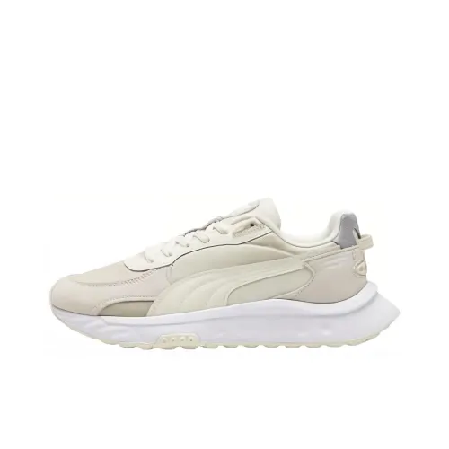 PUMA Wild Rider Rollin Low Топ Беговые кроссовки Унисекс Серый Белый