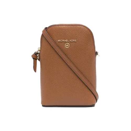 MICHAEL KORS Jet Set Чехол для телефона из кожи Сумка через плечо Женская Карамель