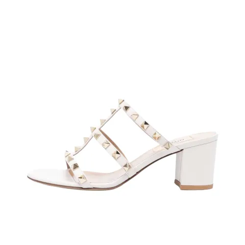 Valentino Заклепки Слипоны Женские Белые