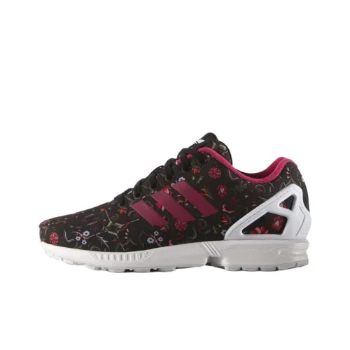 Adidas Originals ZX Flu Устойчивый к истиранию Дышащий Низкий Топ Повседневная Обувь Женская Черный Розовый