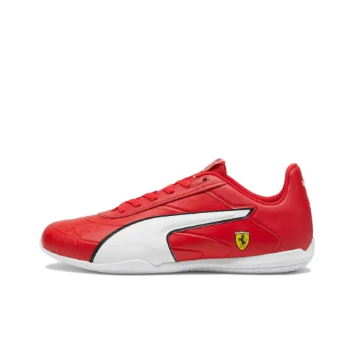 PUMA Scuderia Ferrari TUNE Кошка Низкий Топ Повседневная Обувь Мужская Красный Белый