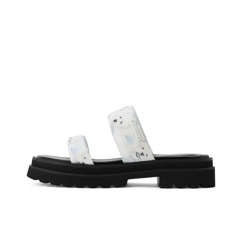 CHARLES KEITH ЭВА Слипоны 4,2 см Женские Тауповый Светло-Синий Светло-Синий Черный