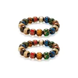 Дымя Пепельный Браслет из Лиули, Без Подвески, 1 Пара