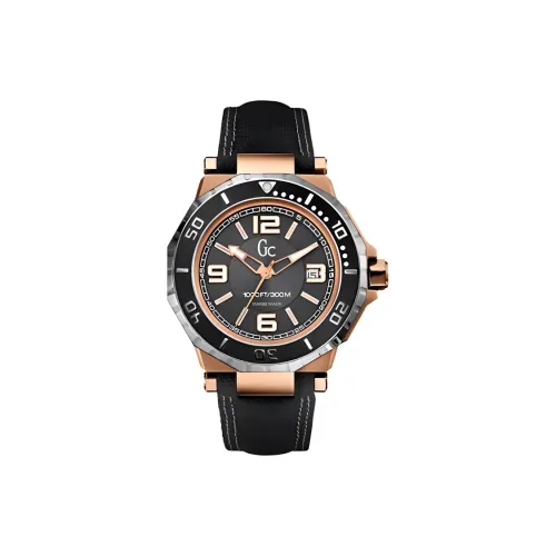 GUESS Men's Watches Кварцевый механизм нейлоновый ремешок 44 мм черный циферблат