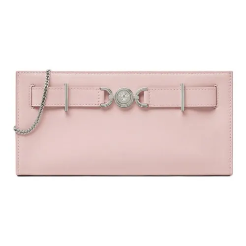 VERSACE Medusa '95 Коровья кожа Одно плечо Через плечо Клатч Женский Светло-розовый