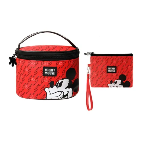 DISHINIWANJUZONGDONGYUANXILIE Mickey Collection ПВЦ Цилиндр Косметичка Портативный Стандартный Унисекс Золотой Розовый Синий