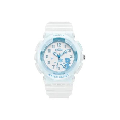 DISNEY FROZEN Серия Кварцевый механизм Силиконовый ремешок Часы Женские Белый циферблат