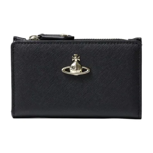 Vivienne Westwood Телячья кожа Кошелек Мини Унисекс Черный