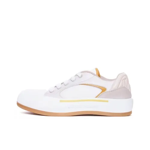 Alexander McQueen Низкие кроссовки для скейтбординга Мужские Белые